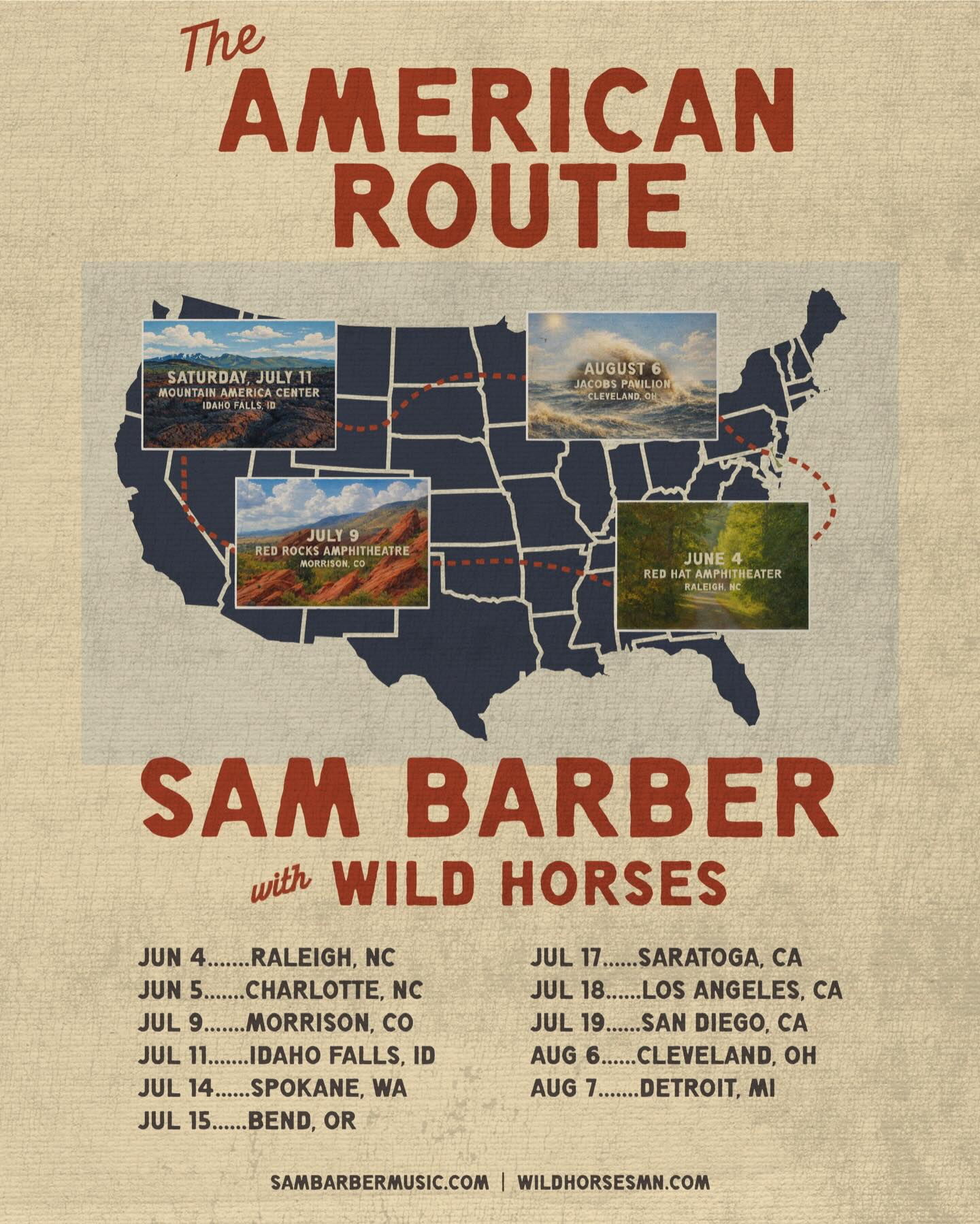 Wild Horses Tour Poster 2026